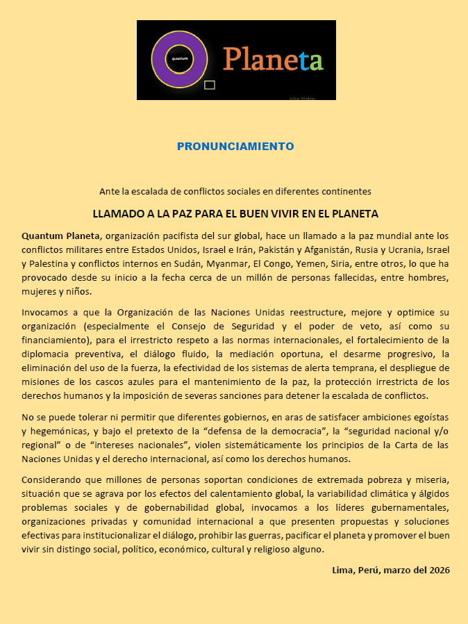 Inicio pronunciamiento